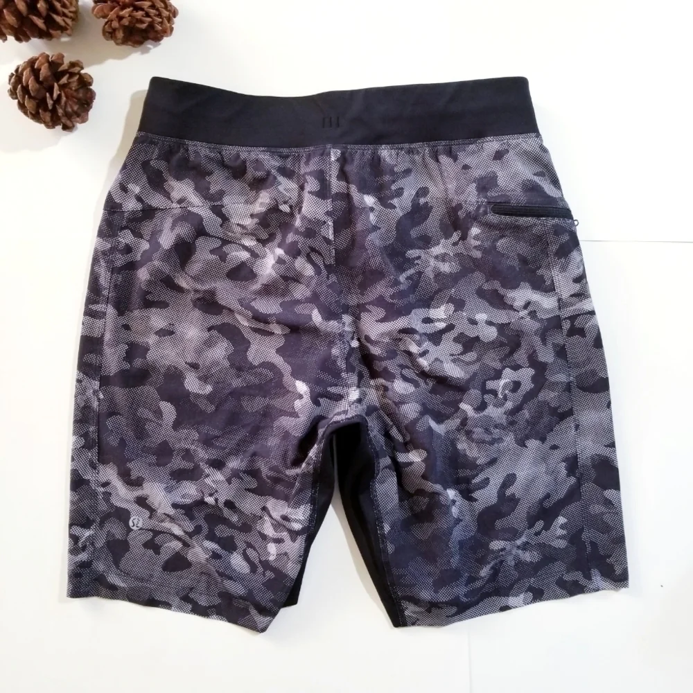 LULULEMON | T.H.E Short Linerless 9” Short Variegated Mesh Camo Black